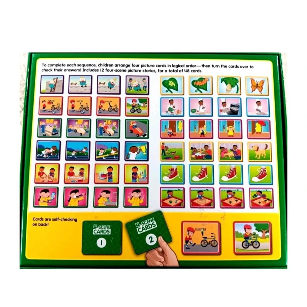 4-Scene Sequencing Cards by Lakeshore Educational‎ Game for Children Ages 3+